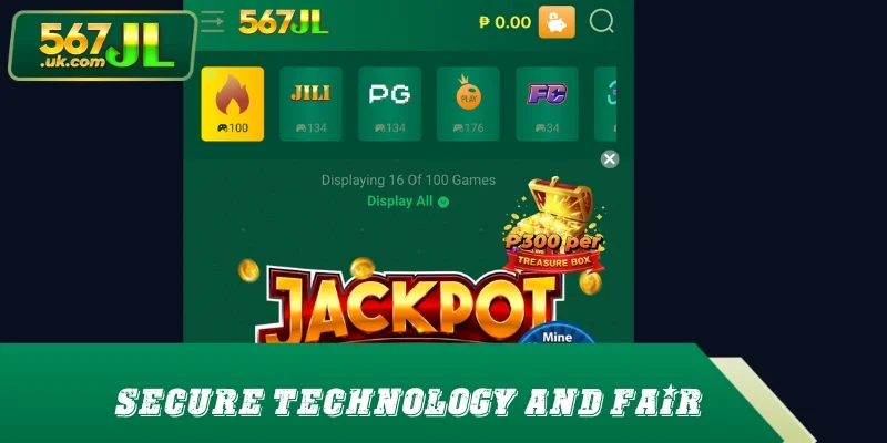 Secure technology and fair gameplay for every user