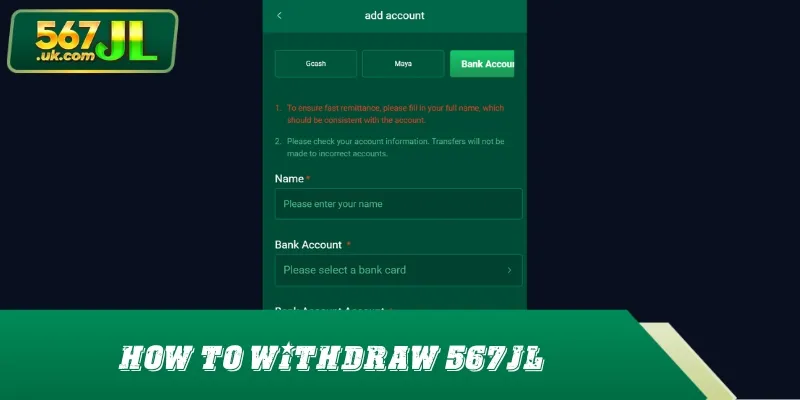 Step by step details for simple withdrawals