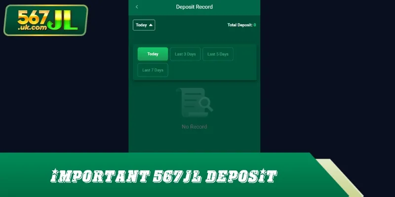 Take note of a few important notes to make a successful deposit