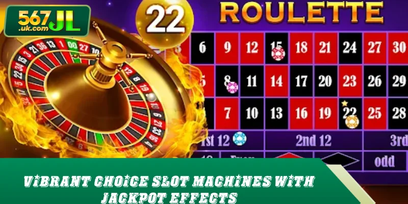 Vibrant choice slot machines with jackpot effects